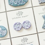 【ご予約済】: : : 陶土の草花耳かざり : : : 745（ピアス／イヤリング）