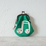 ミニ音符がまぐち　dark green