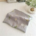 今回のみ６重ガーゼ大判ハンカチ*アネモネ*大人柄*グレー*グリーン*コットンリネン*お布団ガーゼ*手洗い**