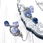 ※8/27・21時以降販売【耳飾り】鈴蘭の詩 -Bluepurple-