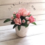 ビーズのお花✿ピンクの薔薇✿ハジメマシテ記念価格✿