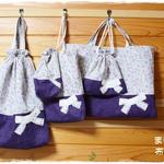 ハ様オーダー品：花柄リボンの５点セット