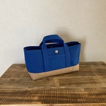 【送料込】帆布でほっこりミニトート横長 no.437
