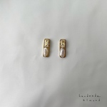 ジルコニアビジューと淡水パールピアス・樹脂ピアス・イヤリング