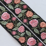 インド刺繍リボンᢂ インド刺繍/インドリボン/刺繍リボン/刺繍/リボン/シルクリボン/シルク/トリム/ブレード/ジャガード/ジャガードリボン/チロリアンテープ/レース/チュール/インド/チュールレース