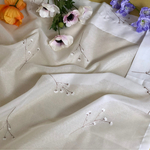 期間限定！500円OFFSALE！カフェカーテン　小花刺繍