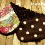 LADYS マフラー  おはな×ドット ちょこ