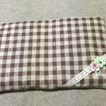 ☆あったか☆ホットパック マルチタイプ  〜茶色チェック地  お花付き〜 ☆