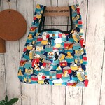 猫と缶詰【コンビニ弁当サイズ】レジ袋型エコバッグ