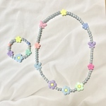 キュートなお花畑のネックレス＆ブレスレット