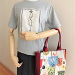 NEW!＊送料無料＊カラフル北欧の森♪マチ付きトート