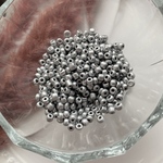 【100g】約1000個　4mmマットシルバービーズ