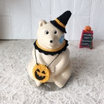 再販②しろくま貯金箱 ハロウィン🎃3点セット オレンジ