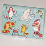 ペーパーカードケース　「金魚づくし　お祭りver」