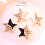ラインストーンSTARピアス  イヤリング
