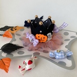 《ラスト１点,販売終了❣️》選べるcandy🎃/ハロウィンハット　撮影会や、おうちハロウィンパーティにも♪ お子さまもペットも被れます♪／【数量限定アイテム】