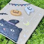 ハロウィンタイル　黒猫