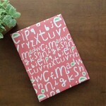 SALE【ポストカードホルダー＊赤*alphabet】はがき収納　フォトアルバム　寄せ書きにも　