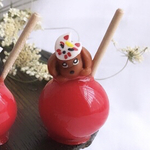 おうちでイヌクロ夏祭り限定品🏮狐さんとりんご飴とキャバっ子🍎🐶ルビー