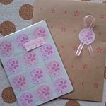 ★桜　Thank Youシール  丸型シール②　48枚★