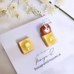 🥐バタートーストをはむるキャバっ子ピアス🥖ブレンハイム