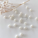 100pcs ＊6mm すず丸 パールビーズ  （0086）