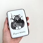 ネズミとネコのカードケース　その❶ (かるくて丈夫なアルミ製・ジャバラ式ケース) 