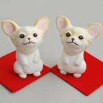 ご予約品　(立ち上がり犬・ロングコートチワワ)