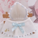 うさぎ☆うさポンチョ♡うさぎチャーム・水色リボン♡