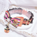 再販ラスト♡リボン首輪✨ハロウィン🎃オバケキャット♡オレンジ