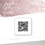 【小さめ・QRコードシール】ショップシール／値札シール／QRコードシール／サンキューシール／ロゴシール　名入れセミオーダー