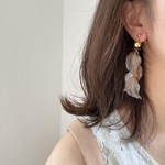 再販☪︎ブラウンリーフピアス