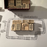 再②🆕送料無料 【電車ハンコ7点セット】