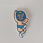 『シェー』☆刺繍ブローチ