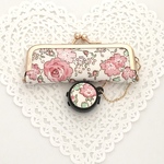 小さいがま口（印鑑ケース／アクセサリーケース）リバティプリント使用　フェリシテ Felicite 1000円～1350円