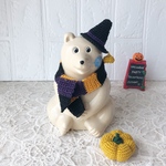 再販④しろくま貯金箱 ハロウィン🎃カボチャセット