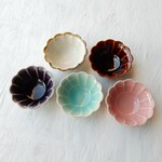 福袋Ｂ級品　5個セット　輪花小鉢(5色)　　　　