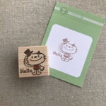 ねことハットのHELLOはんこ