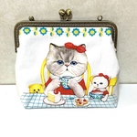 再販　大きながま口ポーチ　コヤンイサムチョン　ルミちゃん