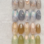 nuance nail tip ネイルチップ　ニュアンスネイル　ブライダルネイル　成人式ネイル　卒業式ネイル　くすみネイル　オフィスネイル　うるうるネイル　ブライダルネイル　大人かわいい　秋ネイル