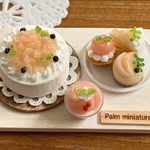 ＊palm miniature＊桃ショートケーキ＊桃スイーツセット