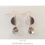 tow-tone silver pierce