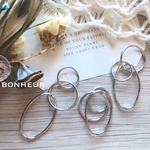 A798【送料無料】トリプルフープチャーム  デザインチャーム  4pcs