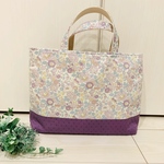【C様専用】ベッツィオールドラベンダーの帆布トートバック