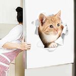 ウォールステッカー S500 Cタイプ　トラネコ　動物　癒す　DIY 壁シール　インテリアシート　剥がせるシール 送料無料 
