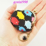 気持ち華やぐバッグチャーム☆（ミニ）（口金5センチ）（こぶたちゃん♡）