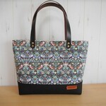 mu-nekoさま専用リバティ＆安芸帆布のマチ広トートバッグ　