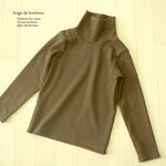 更に値下げ　セール！【120】ココア　タートルネック長袖Tシャツ