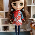 リバティレトロワンピ　Victoria Floral