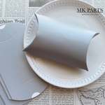 【mk-46】8枚/ピローボックス/グレー/梱包/ラッピング/ギフト